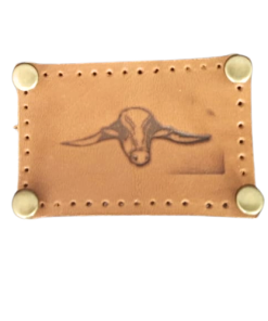 Small Leather “Patch” (with Bull Logo)