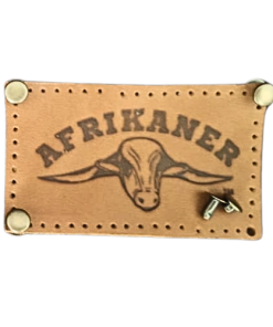 Large Leather “Patch” (with Afrikaner and Bull Logo)